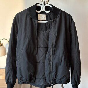 Aritzia TNA Black Bomber Jacket Size XS Excellent Condition